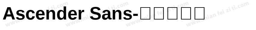 Ascender Sans字体转换